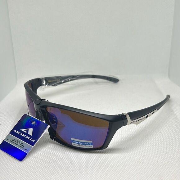 Arctic Blue Mirrored Sunglasses - Picture 1 of 3